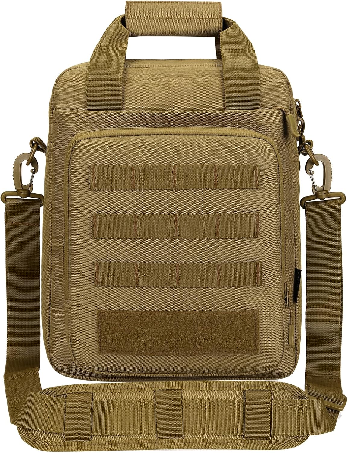 CamGo 12" Laptop Messenger Bag for Men Vertical Tactical Crossbody Shoulder Bag Small Computer Briefcase Molle Handbags