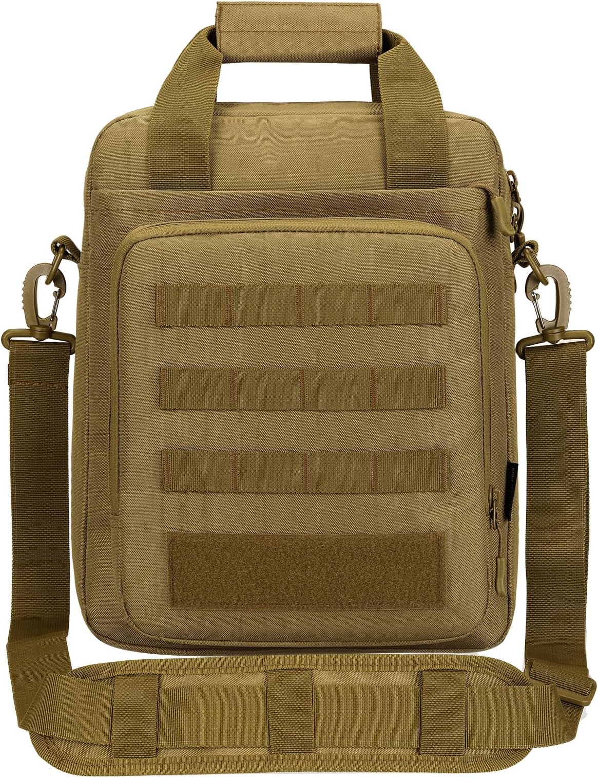 CamGo 12" Laptop Messenger Bag for Men Vertical Tactical Crossbody Shoulder Bag Small Computer Briefcase Molle Handbags