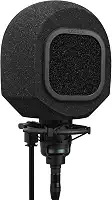 Soundbox Cabine de isolamento de gravação vocal - Escudo de microfone portátil com filtro pop substituível para canto de qualidade de estúdio, podcasts e som de locução. (Filtro Pop de espuma acústica
