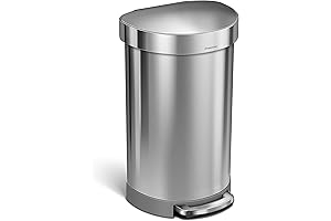 Superhuman Trash Can: The Hands-Free, Semi-Round Step Can