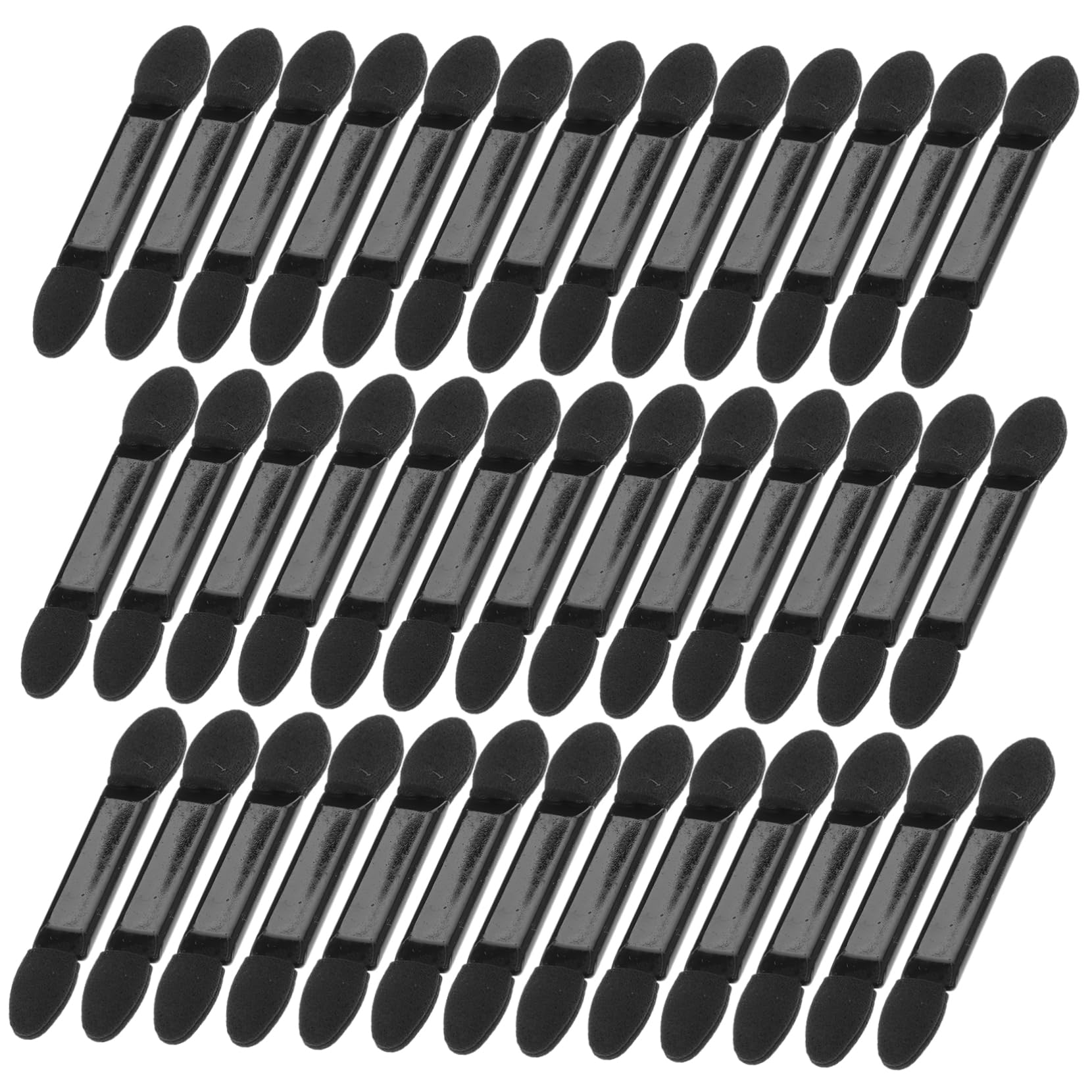 minkissy 100pcs Double-sided Eyeshadow Makeup Brush Set Sponge Brush for Travel Daily Use