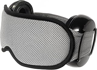 Noise Reduction Ear Muffs Eye Mask for Sleeping Set, Noise Cancelling Earmuffs 3D Light Blocking Sleep Mask Set