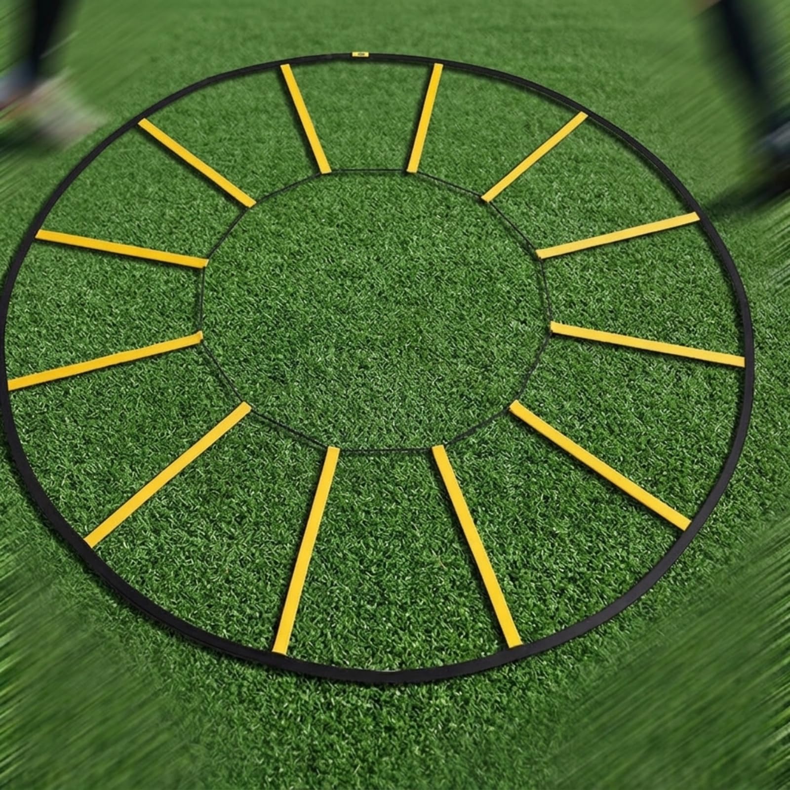 Cerchio di Agilità con 12 Sezioni Velocità di Agilità Pieghevole Attrezzatura da Allenamento per Atleti, Campo Sportivo