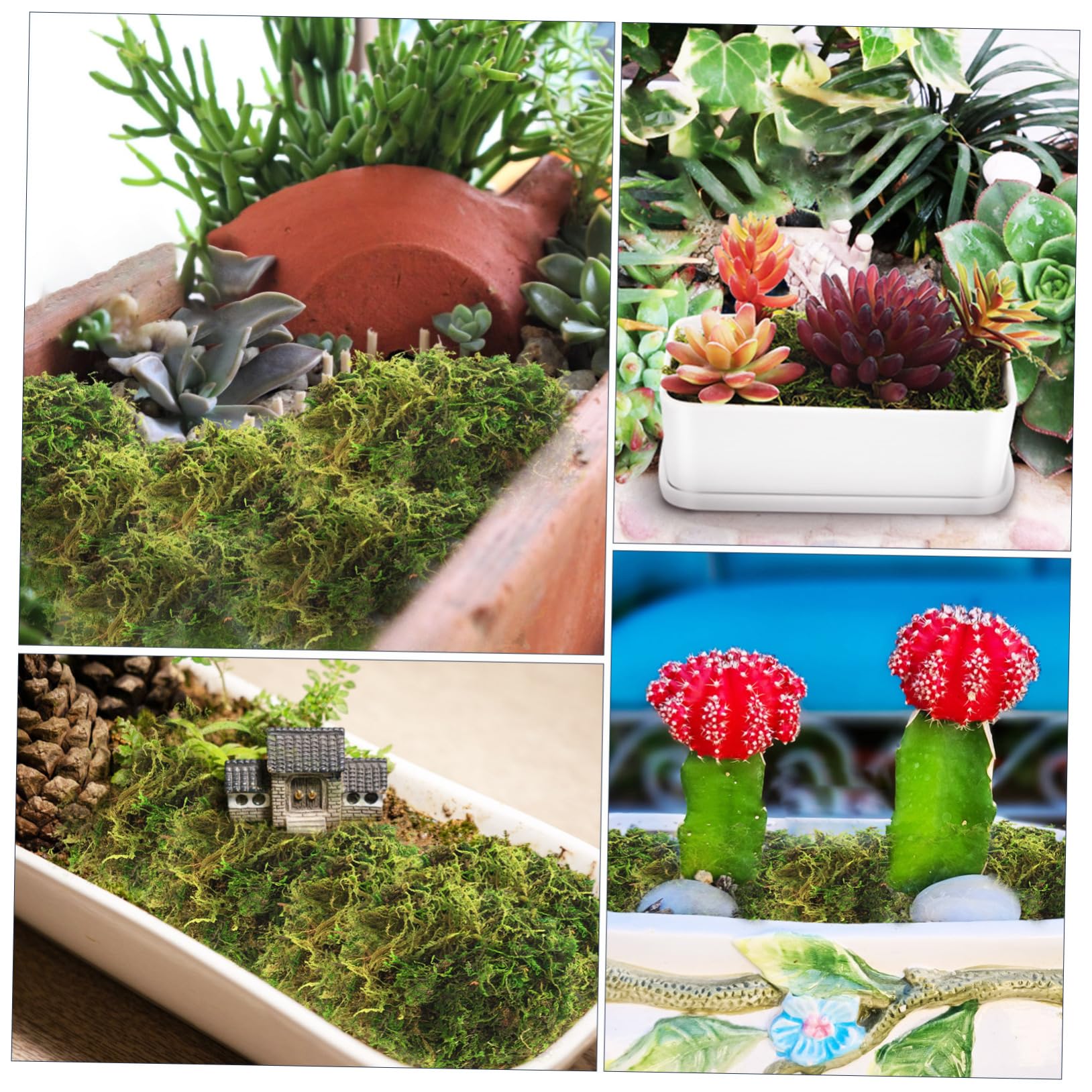 RORPOIR Faux Moss Decor for Crafts and Home Decor Realistic Artificial Moss for Flower Pots Wreaths and Table Centerpieces Versatile for Projects
