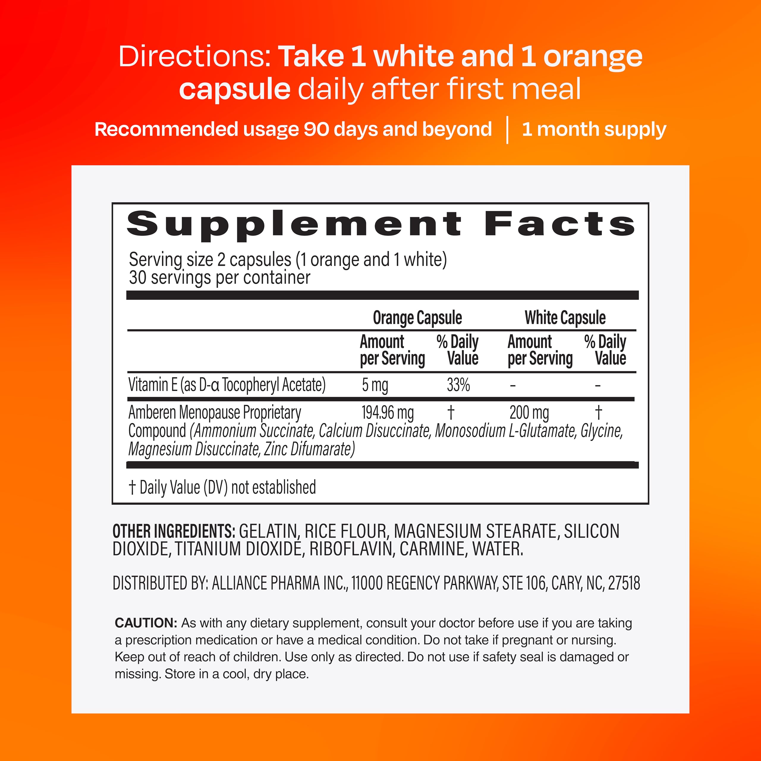 Amberen Menopause Supplement, Multi-Symptom Relief, 30 Day Supply — Amazon image 5