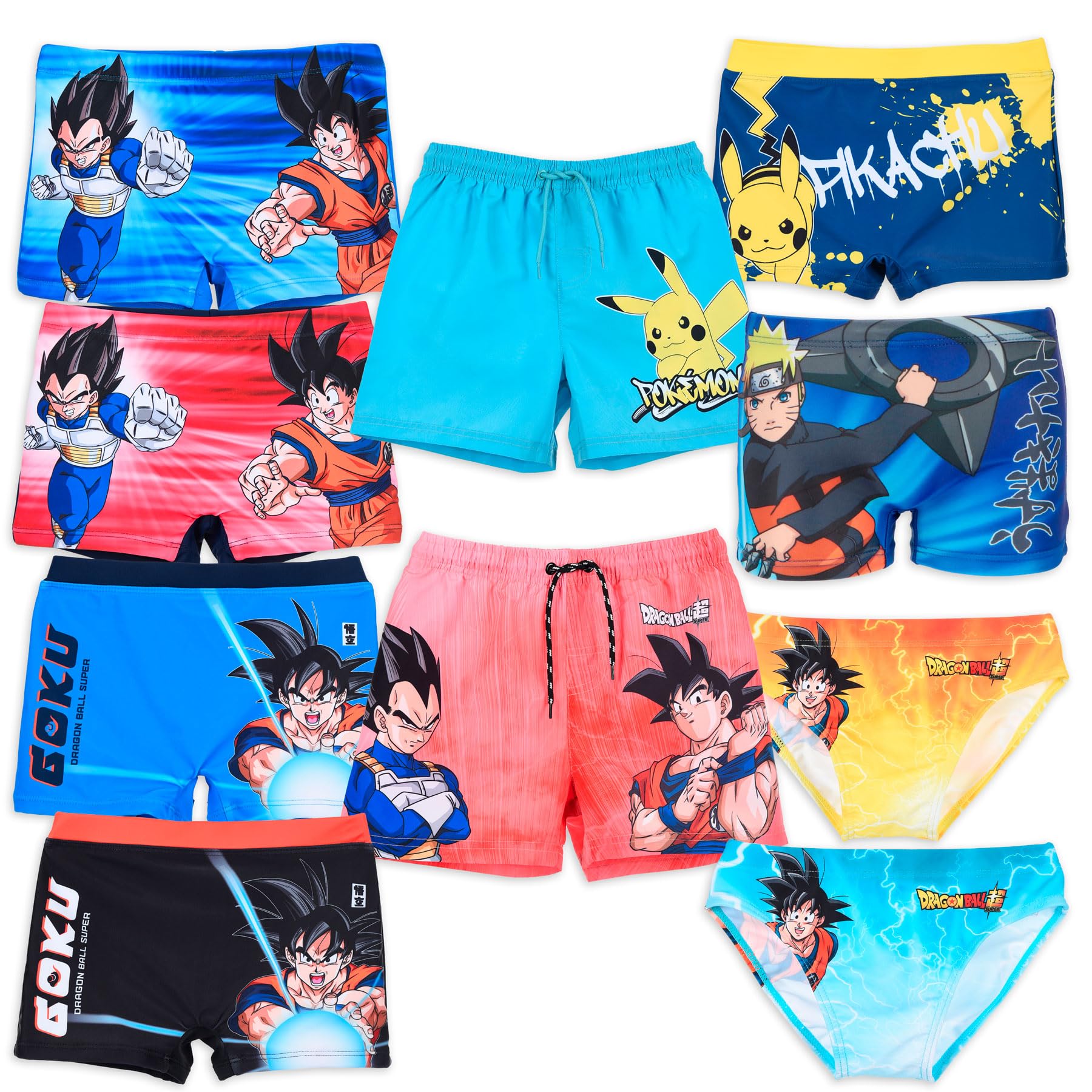 Costume Da Bagno Pokemon Per Ragazzi - Slip Boxer Licenza Ufficiale - Mare E Piscina - Foto 11