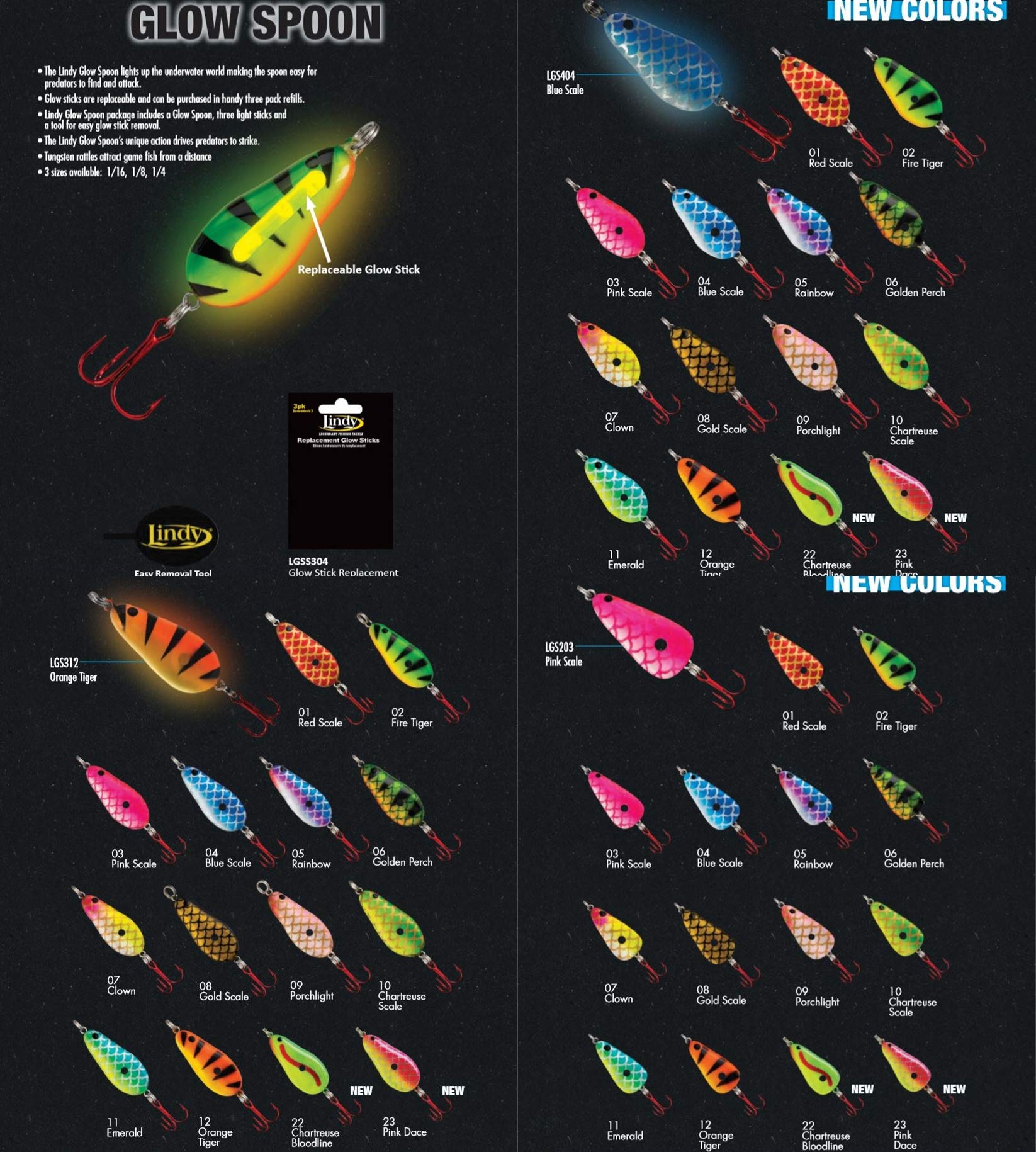 Lindy Fishing Tackle - Cucchiaio Lindy Glow