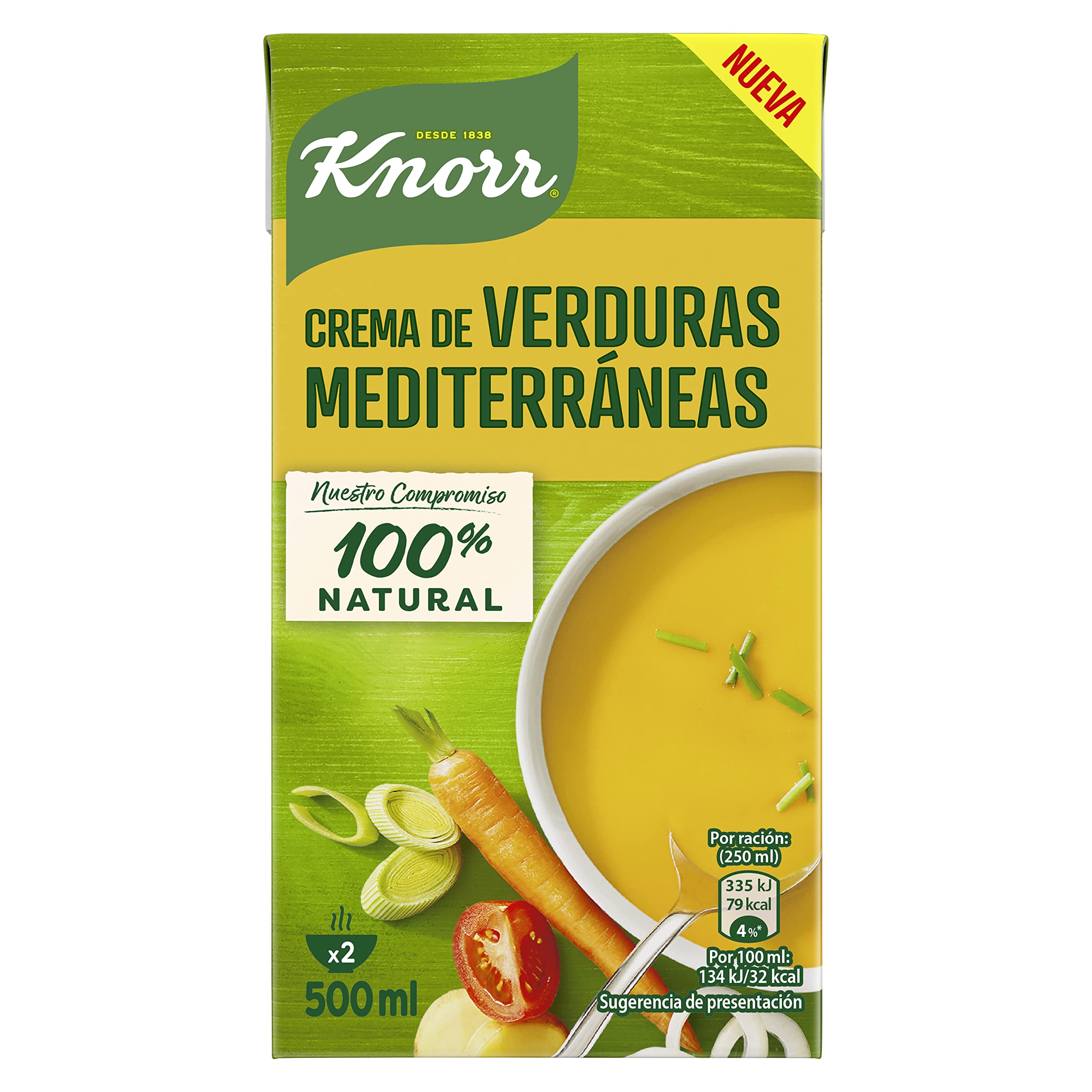 Knorr Crema de Verduras Mediterraneas 500ml