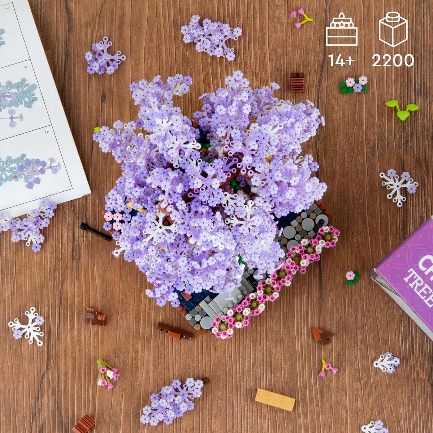 Size comparison of micro bricks with a hand