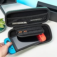Vista 6 de Numskull Funda de viaje rígida para Nintendo Switch y OLED modelo 2021, se adapta a 10 juegos y accesorios