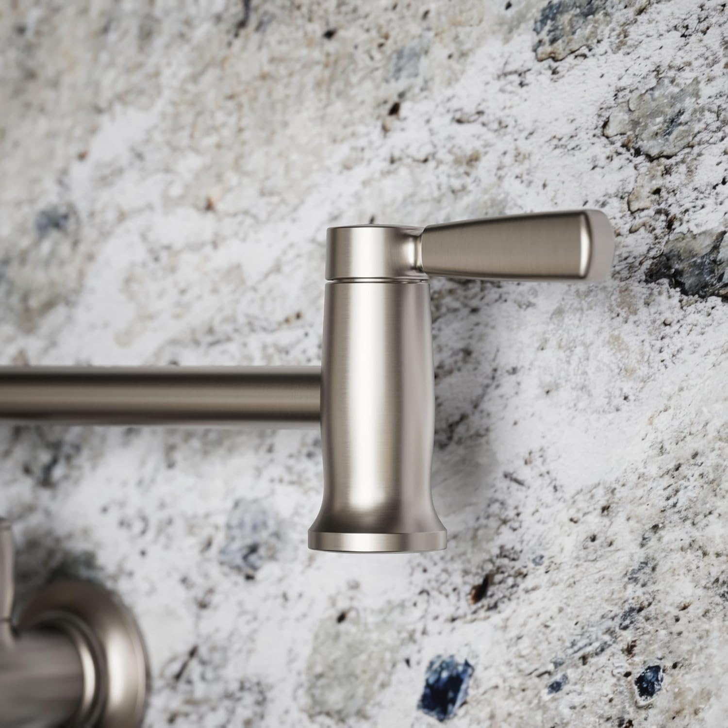 KOHLER 35744-VS Traditional Style Wall-Mount Pot Filler Kitchen Faucets, Vibrant Stainless