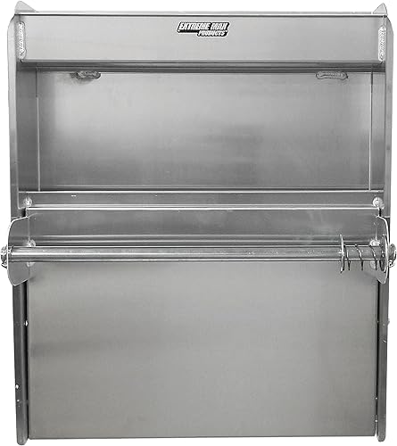 Miniatura 12 de Extreme Max 5001.6049 Gabinete de almacenamiento de aluminio para estación de trabajo con bandeja de trabajo abatible y organizador de toallas de