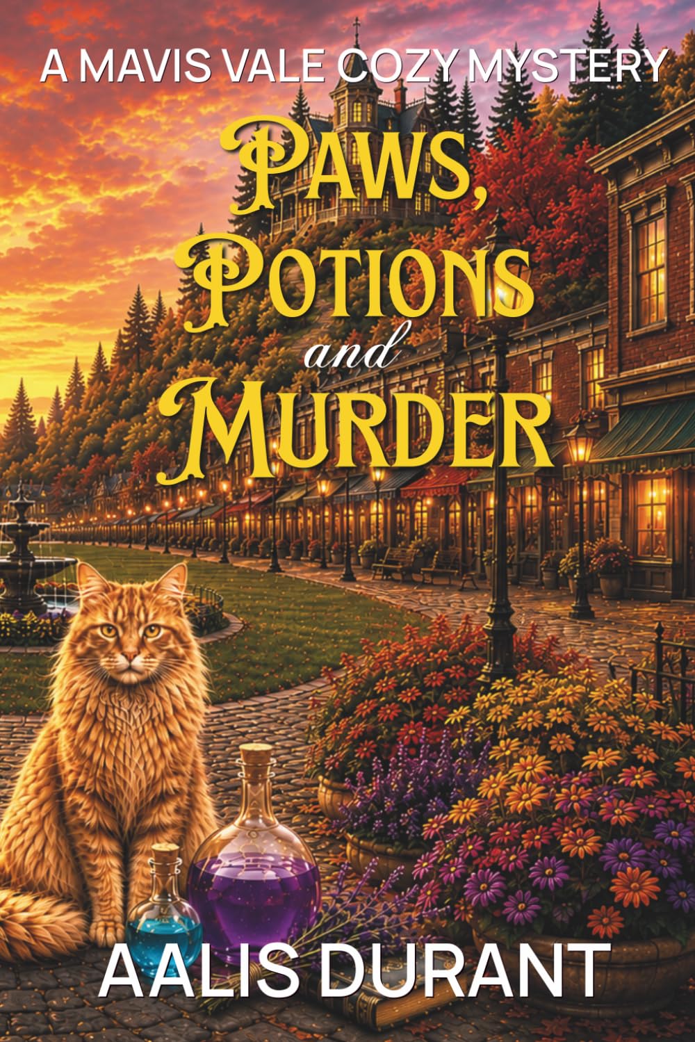 Paws, Potions and Murder: A Mavis Vale Cozy Mystery (Vale Apothecary Series)