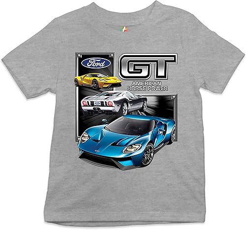 Ford GT American Horse Power - Camiseta deportiva para niños, con licencia de coche de carreras
