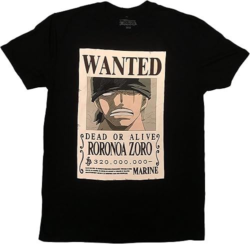 One Piece Camiseta Roronoa Zoro Bounty, con licencia oficial