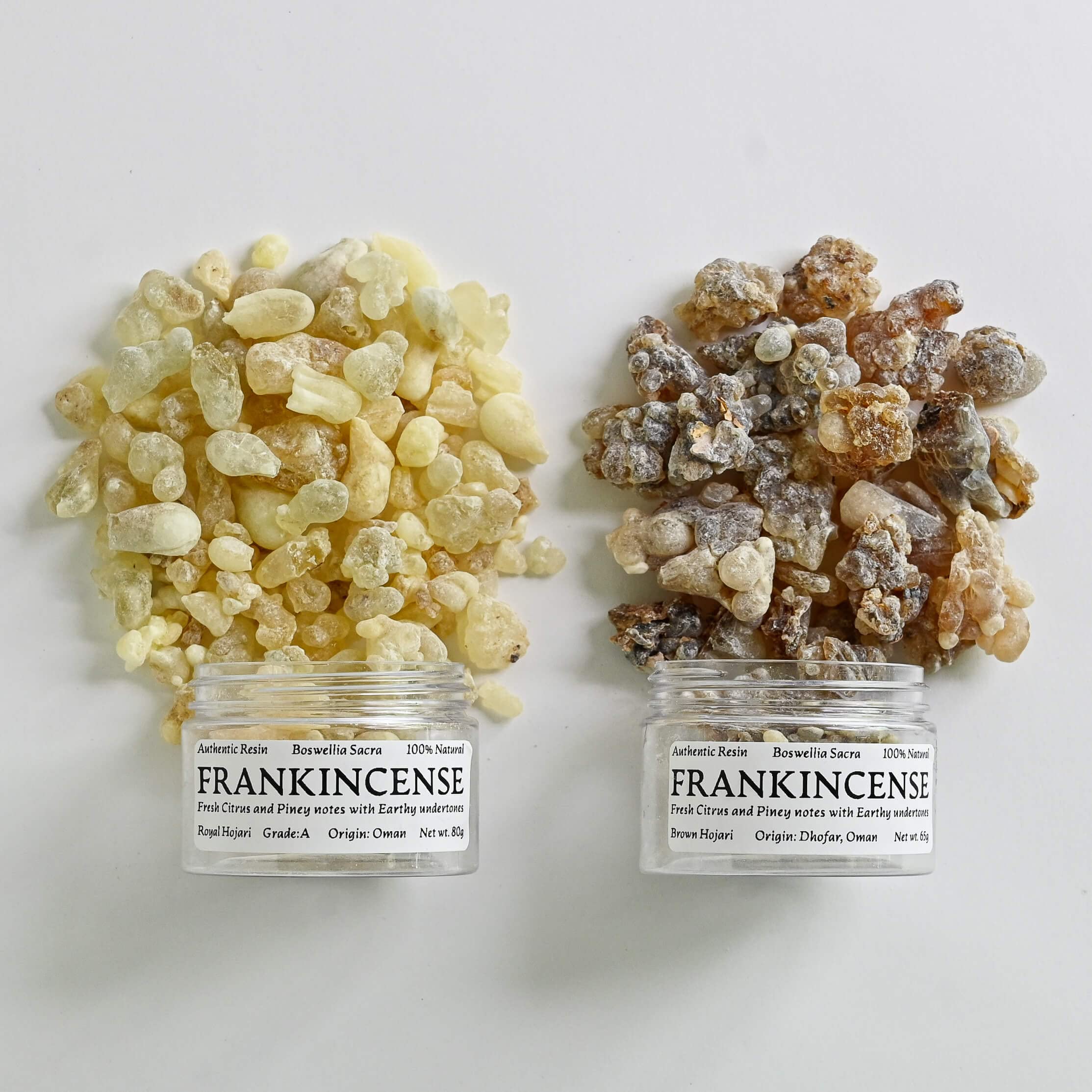 Frankincense Incense Resin Variety Kit - Premium Royal Hojari, Brown Hojari Frankincense, Charcoal Tablets, and Tongs for Aromatherapy, Meditation, Purification, Energy Cleansing