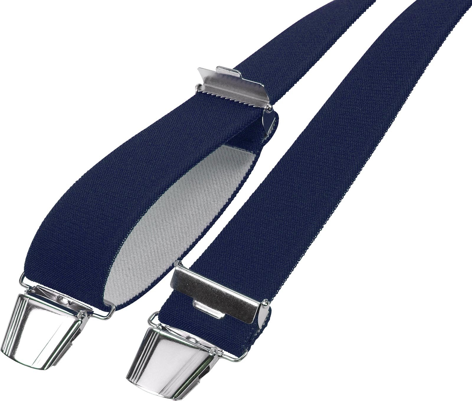 Harrys-Collection Herren Hosenträger 2 Größen großer Farbauswahl,Farben:schwarz;Größen:120 cm