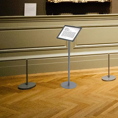 Miniatura 2 de Mind Reader Soporte para letrero de restaurante, soporte de literatura, revista de exhibición, folleto, portatarretratos de catálogo, organizador de