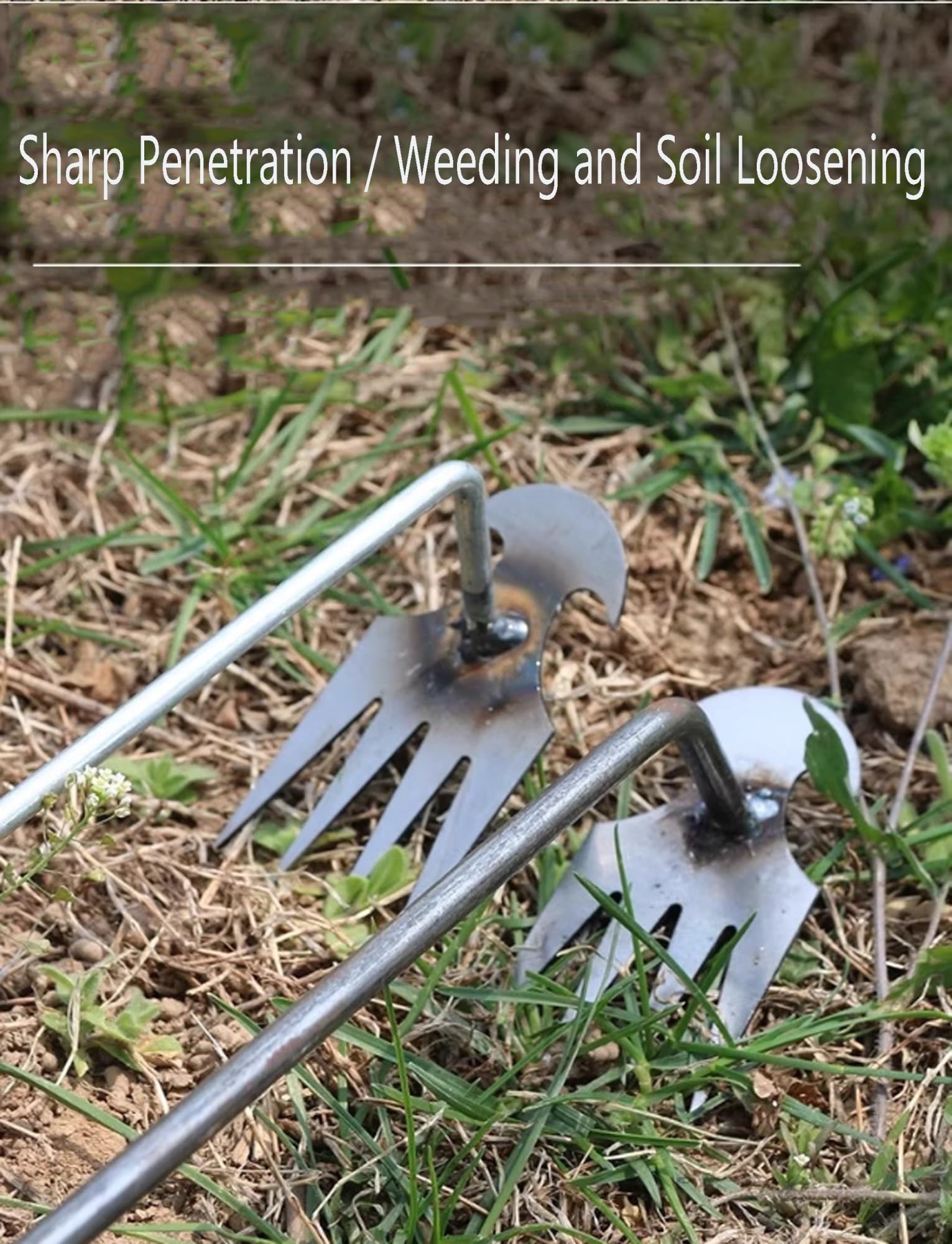 Weed Pulling Tool, sarchiatore manuale con manico, artefatto da giardino, per prato e giardino