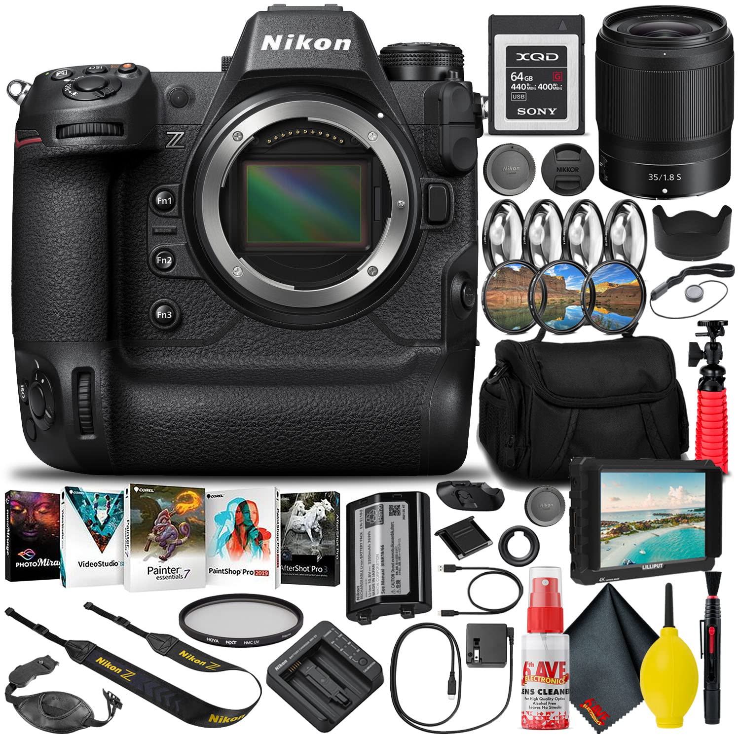 Amazon.com : Nikon Z9 FX-Format Mirrorless Camera Body (1669) +