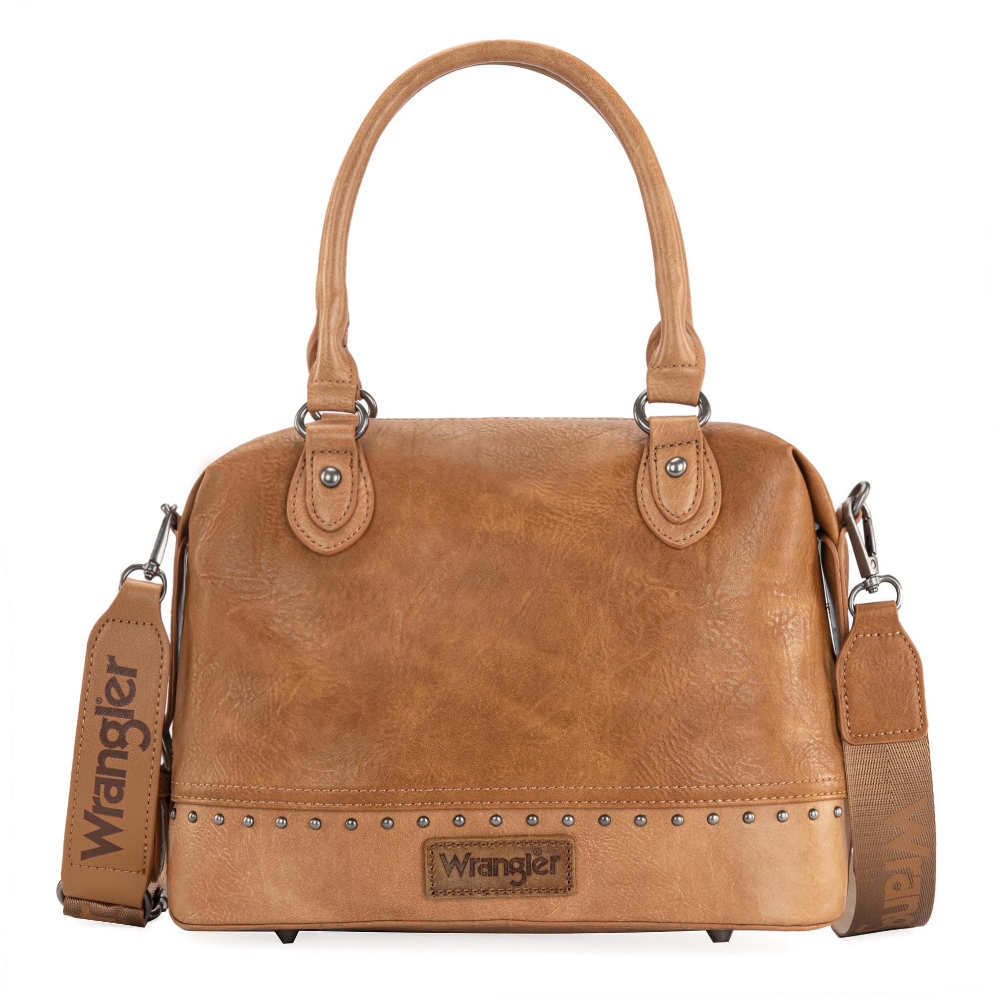 Wrangler Small Doctor Bag for Women Vintage Satchel Bag Western Handbags with Wide Strap
