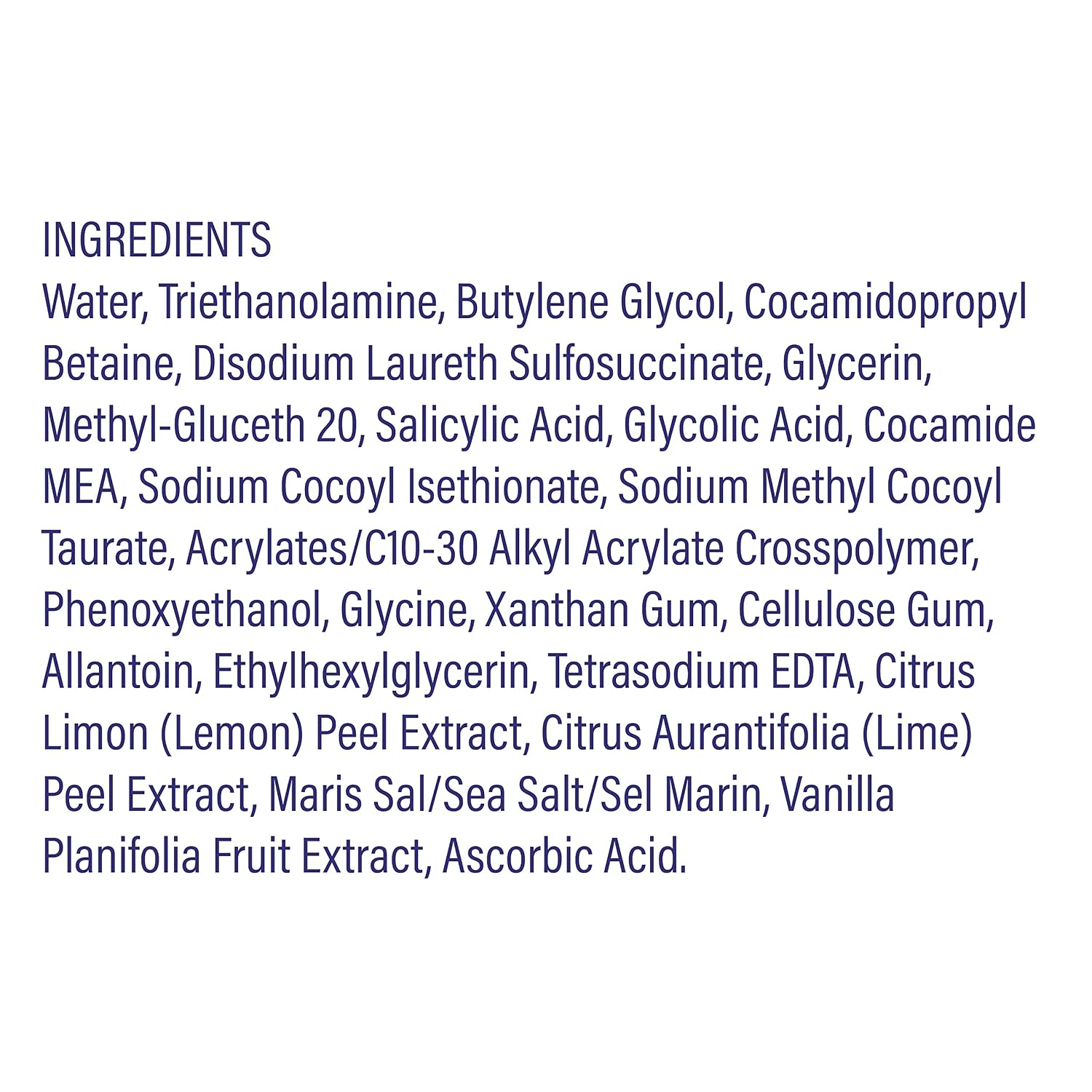 LovelySkin LUXE Clarifying Gel Cleanser, Gentle Exfoliating Cleanser with Glycolic and Salicylic Acid, 6.76 oz