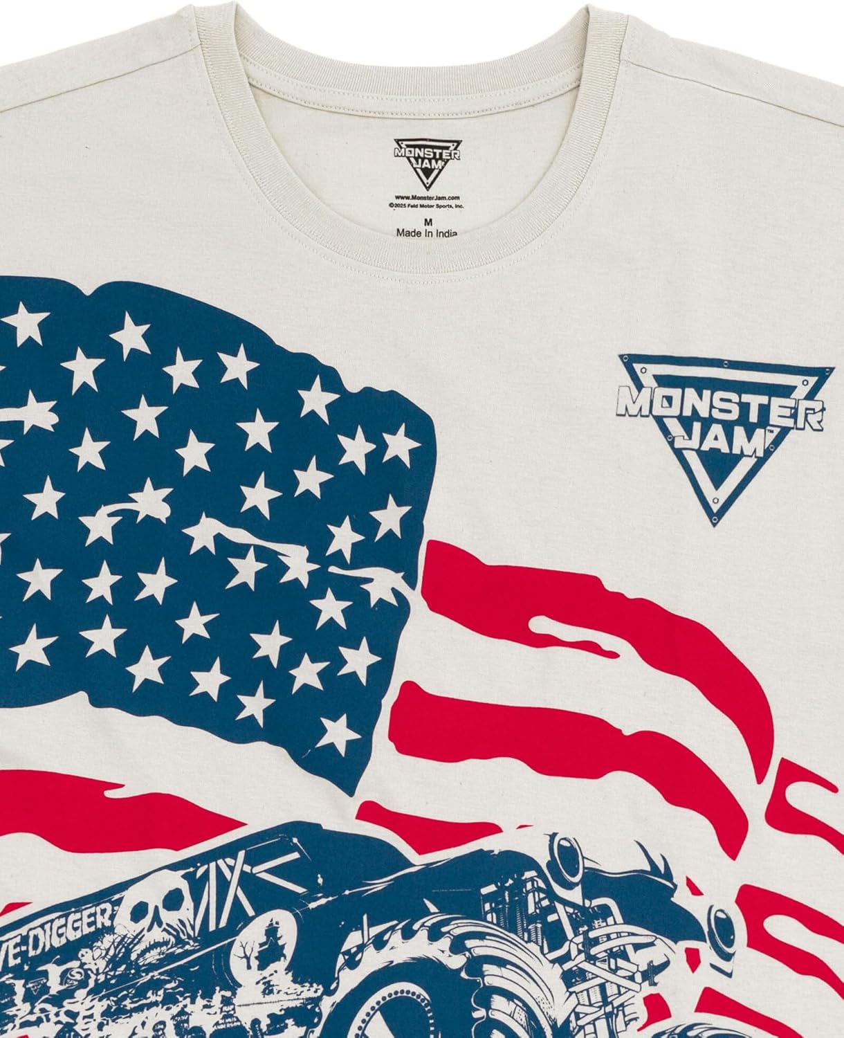 Monster Jam July 4th Matching Family T-Shirt Toddler to Adult Grave Digger - Image 3