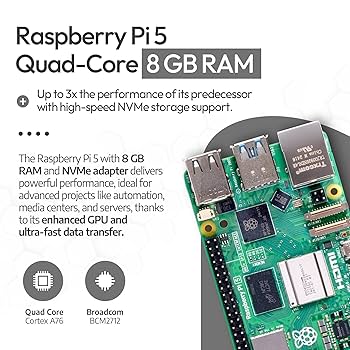 Raspberry Pi 5 8GB＋M.2 SSD 256GB＋クーラーセット Amazon.com: Raspberry Pi 5 8GB PCIe M.2 NVMe - Set | Metal