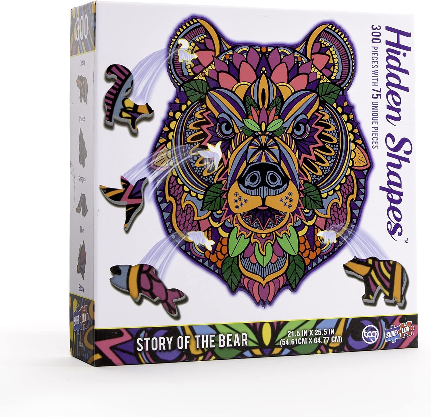 Amazon.com: Hidden Shapes - Bear - Jigsaw Puzzle for Adults - 300