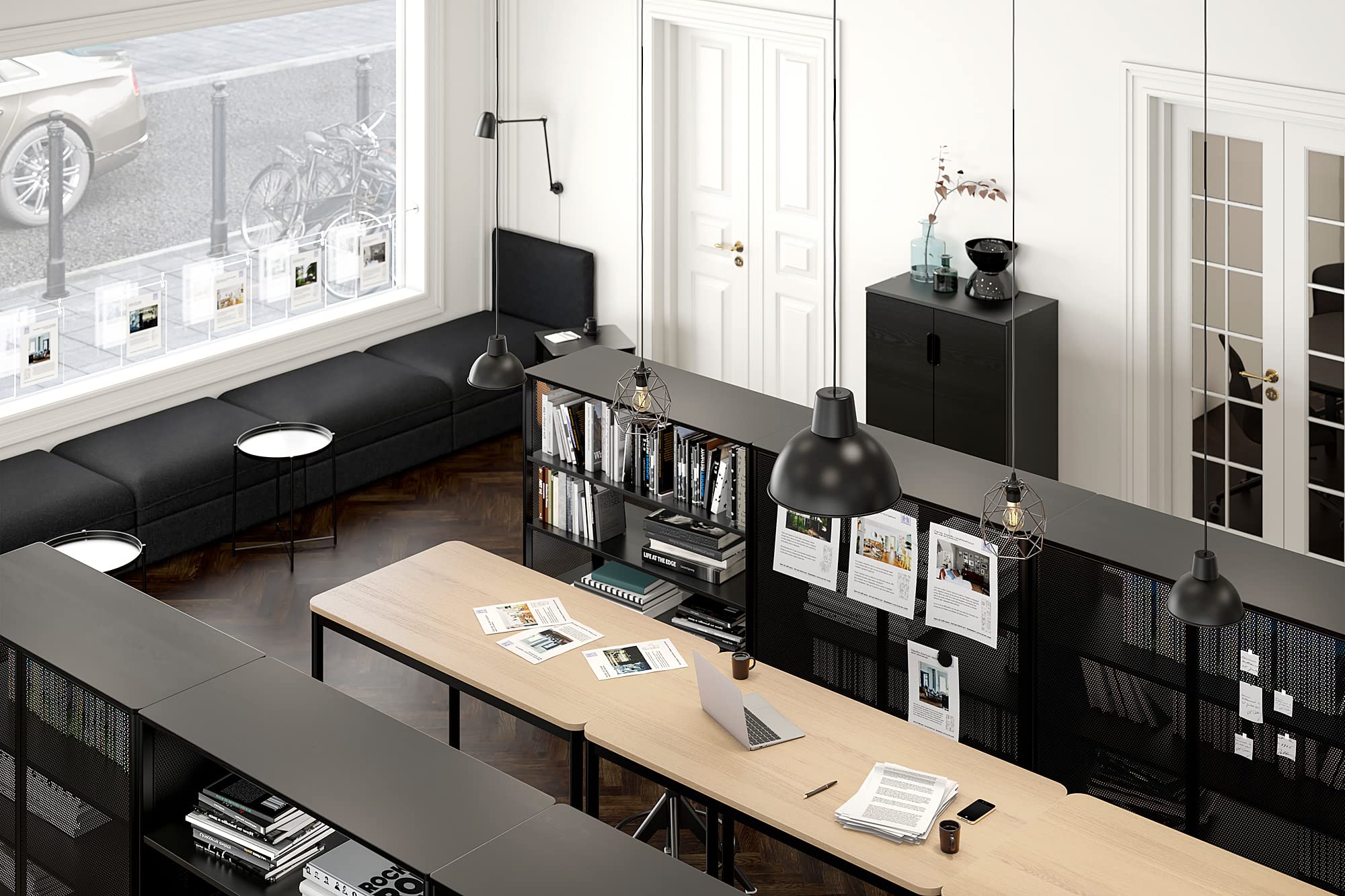 Ikea TOMMARYD Table, 130 x 70 x 105 cm, White Colour Oak Veneer