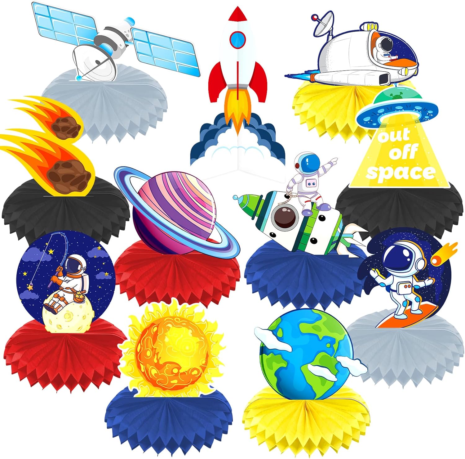 Outer Space Centerpiece 11 Pack Space Party