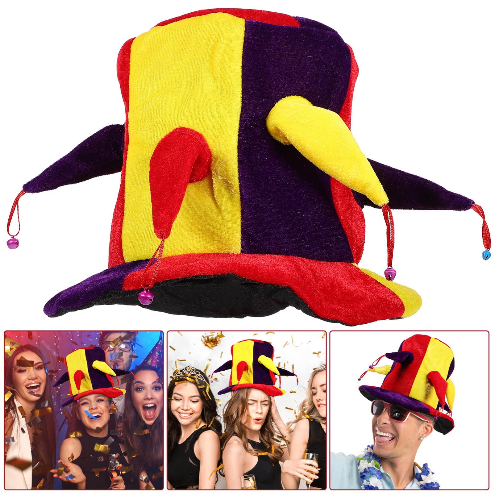 BESTYASH Sombrero De Copa De Campana Poligonal Sombrero De Poligonal Sombrero De Divertido Sombrero De Clásico Sombrero De Cosplay De Halloween Para Mujer Sombreros De