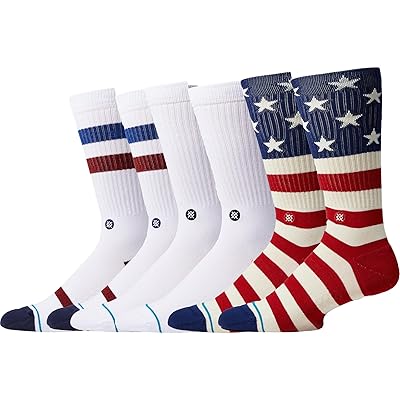 Stance Americana 6 Pack Crew Cut Socks Shoes