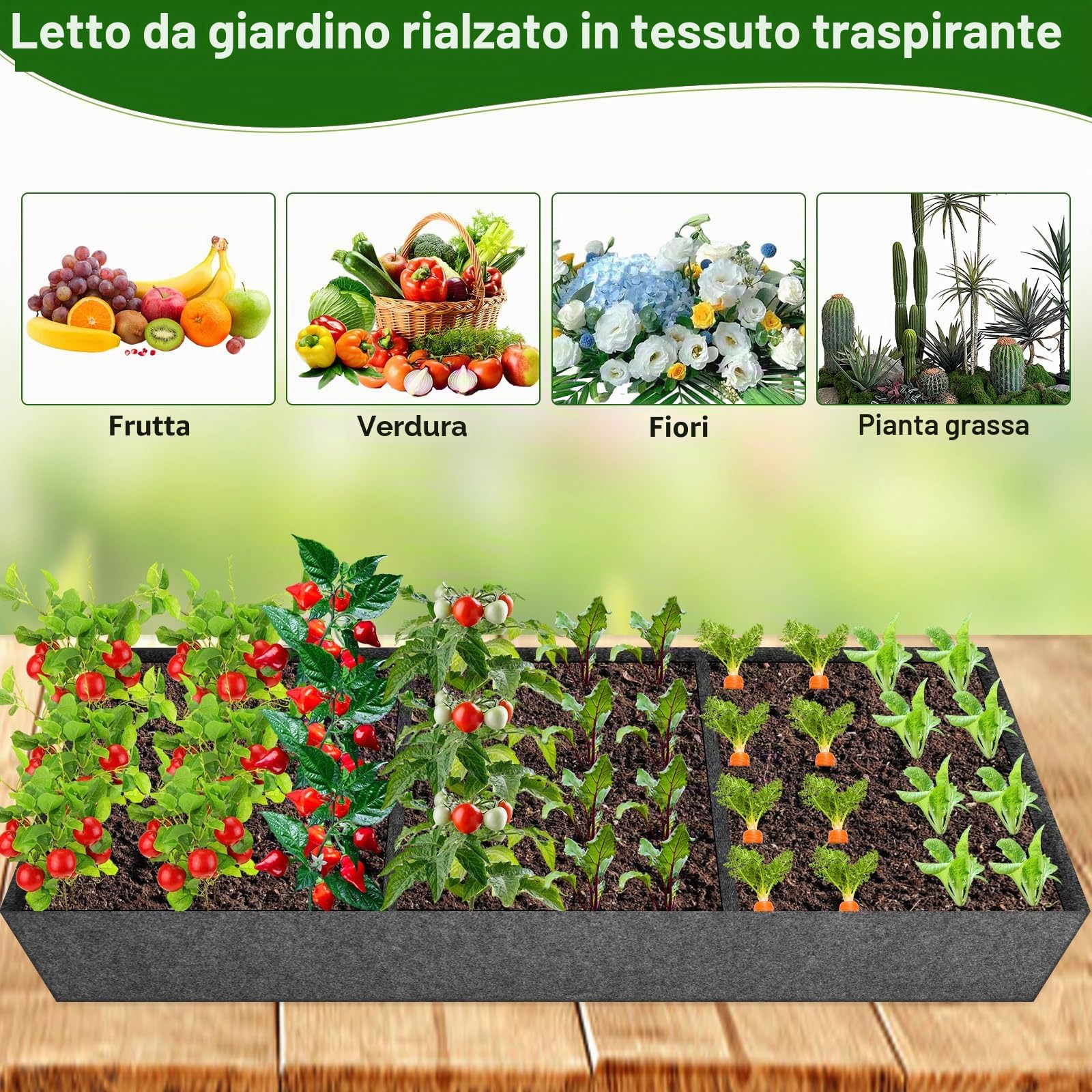 Rete per cetrioli da giardino per piante rampicanti all'aperto, grande griglia da giardino in metallo con borsa per la crescita, rete da giardino in nylon per aiuola rialzata, verdure, zucca, zucchine