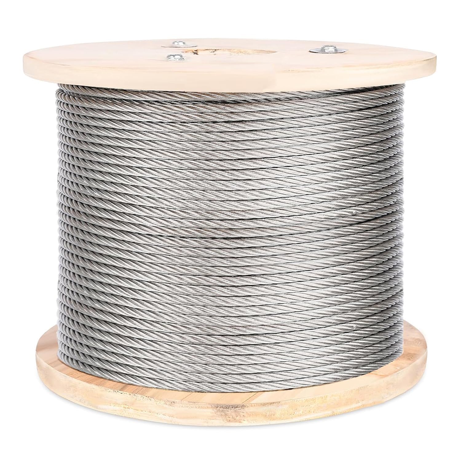 Drahtseil 3mm/0,12in Stahldrahtseil Robuste Wäscheleine Seil Aus Edelstahl 304 7x7 Litzenkern Sicherheitsseil für Treppen und Balkone(90m)