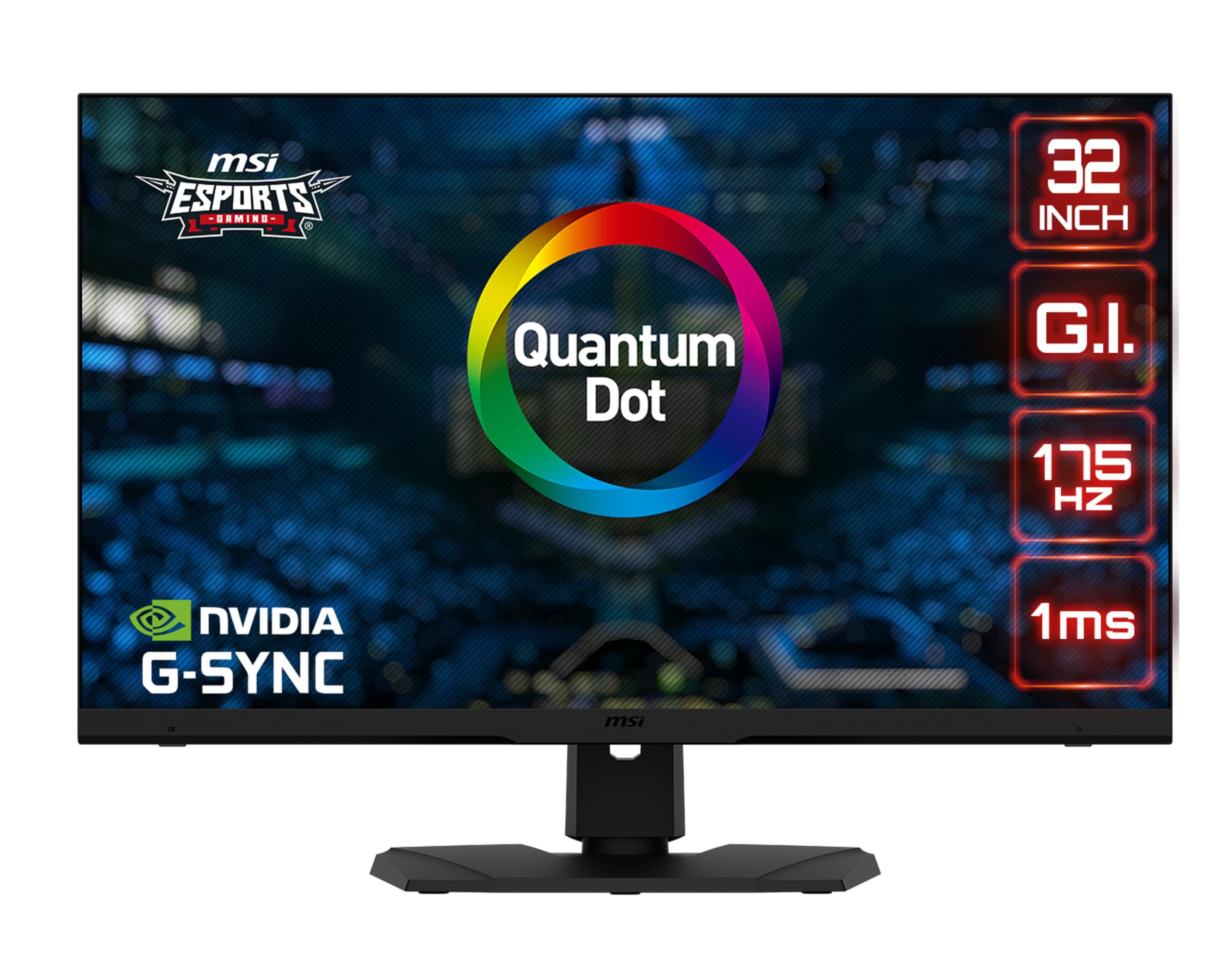 Msi Light/Blue Optix Mpg321qrf-Qd Computer Monitor 81.3 Cm (32") 2560 X 1440