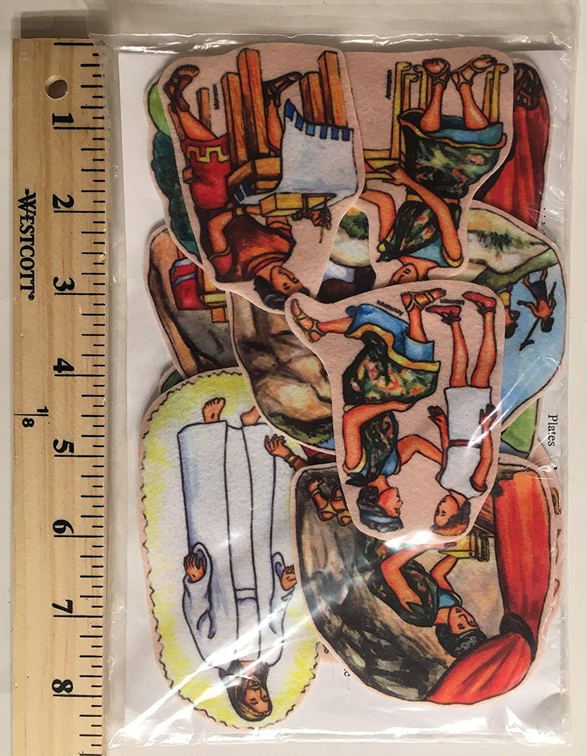Story Time Felts Mormon & Moroni Felt Figures Flannel Board Stories Scripture Stories Book of Mormon (Toggle Size Precut (Adult 2-4"))