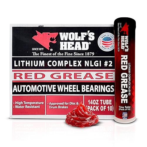 Wolf’s Head Red Grease NLGI #2 (836-88301-91) Premium Tacky Red