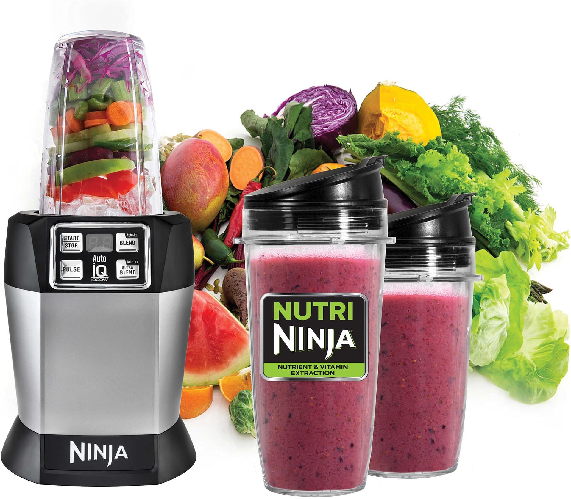 Nutri Ninja 8-Piece Extractor Blender Set with Auto-iQ