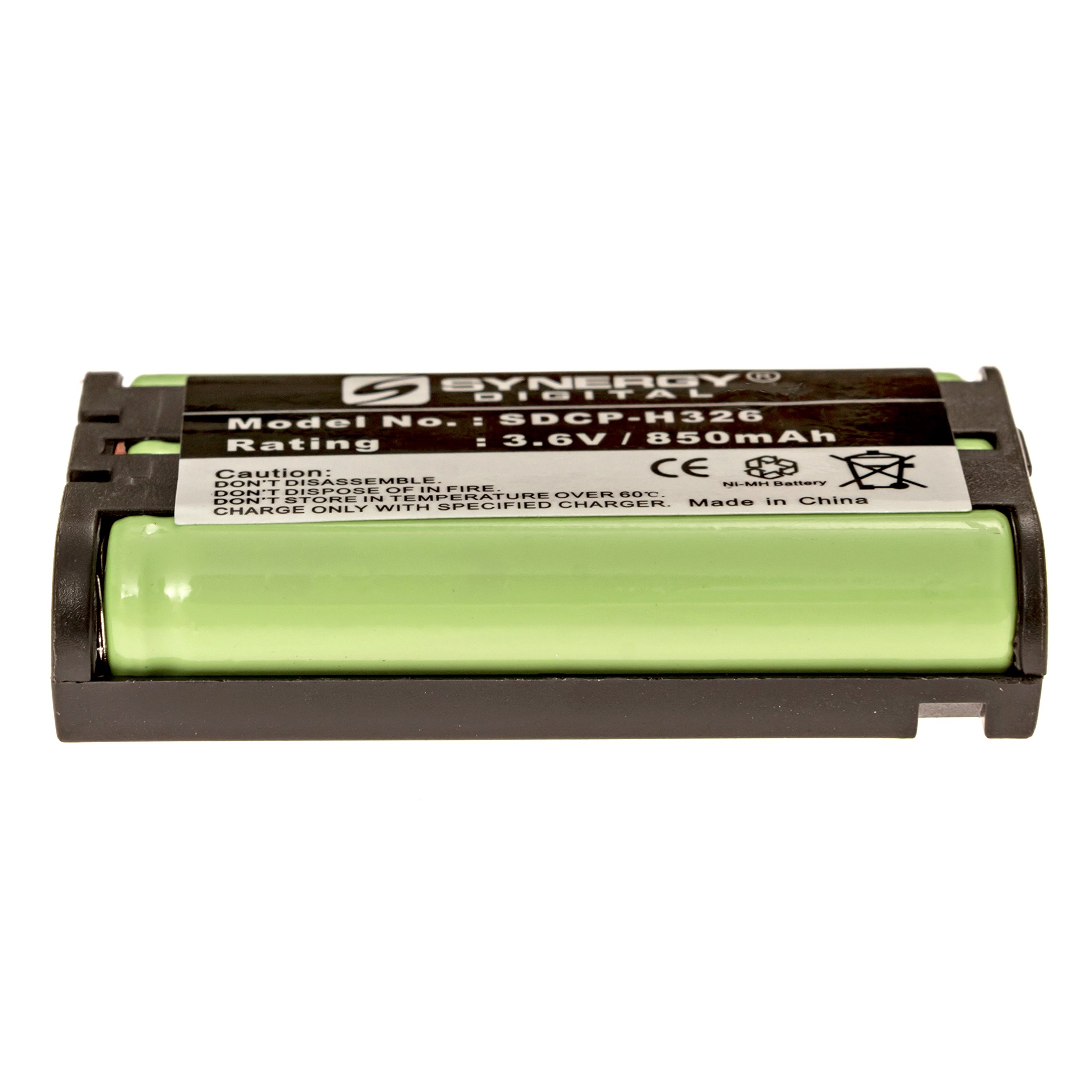 Synergy Digital Cordless Phone Battery - 3.6V 850mAh Replacement For Panasonic HHR-P104