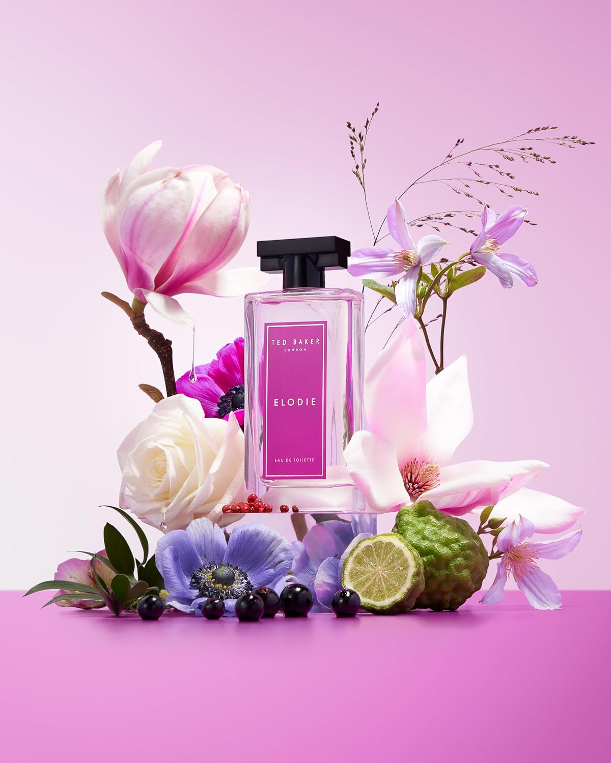 Ted Baker Floret Elodie Eau de Toilette for Women, Woody Floral Perfume with Pink Pepper, Bergamot, Magnolia & Amber, Long-Lasting Fragrance, Perfume gift 1.69 fl oz / 50ml