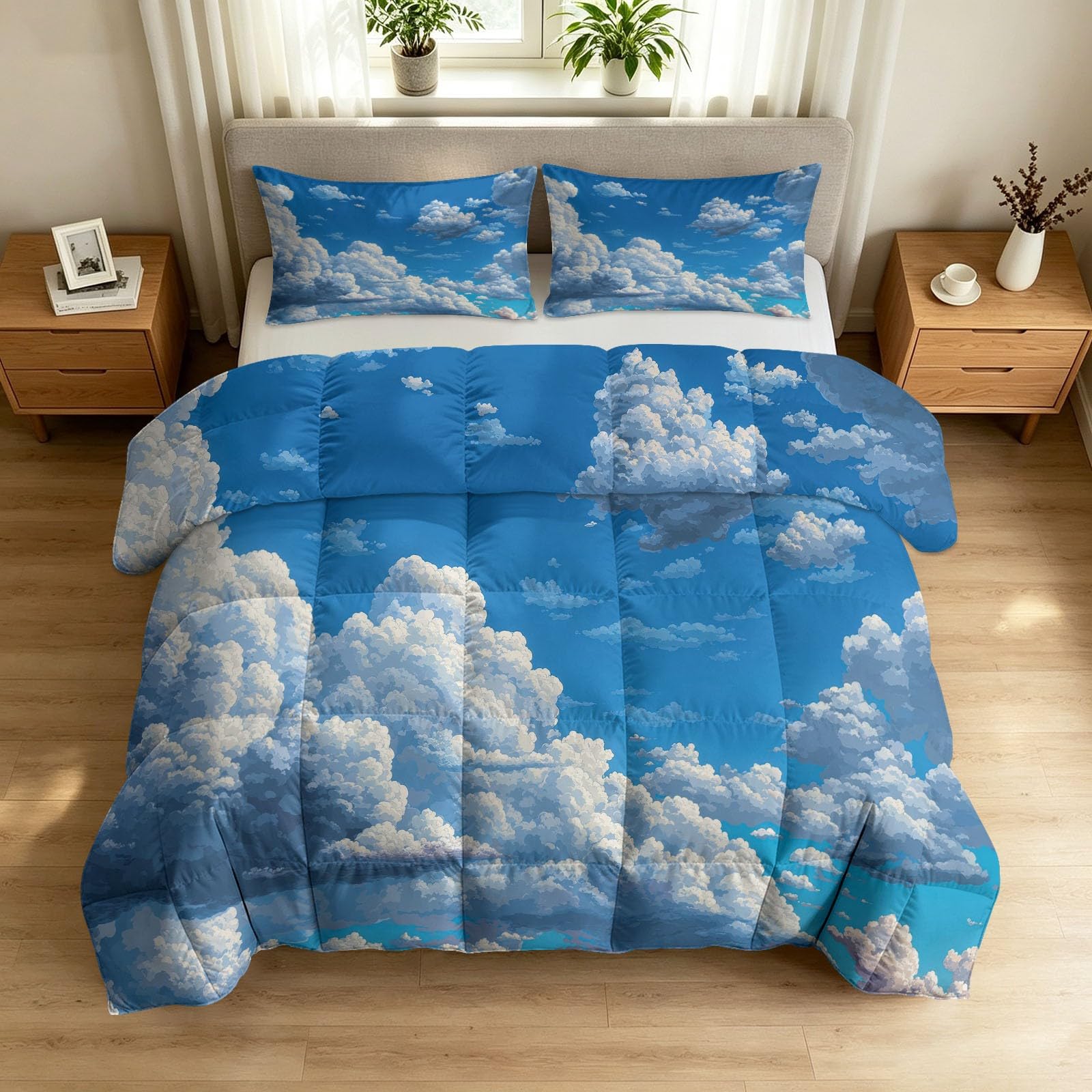 Couette 240x260 coton lavé fini les nuits froides édredon 2 personnes