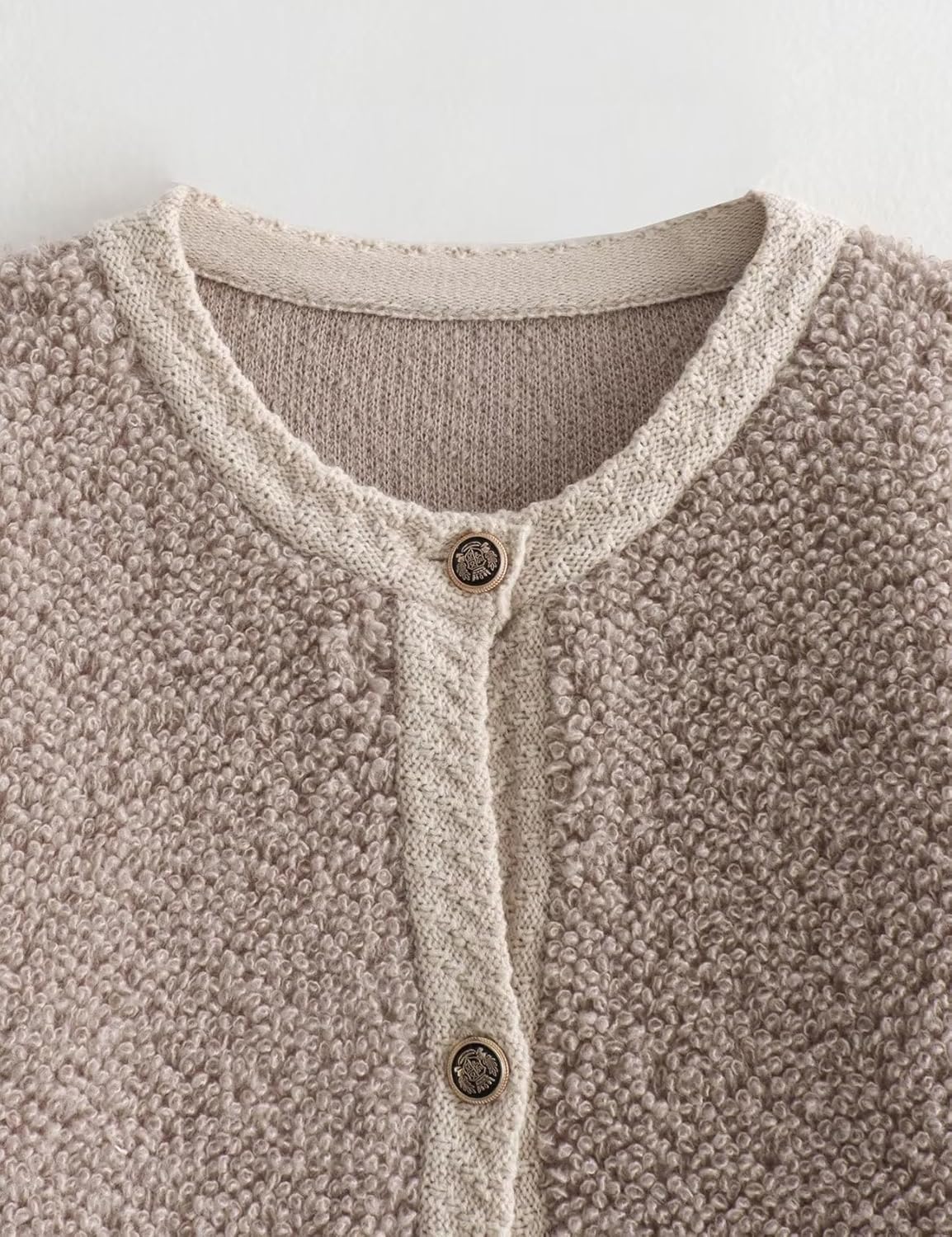 Perbai Womens Fuzzy Fleece Jacket Button Down Shacket Casual Sherpa Coat Warm Outwear - Image 3