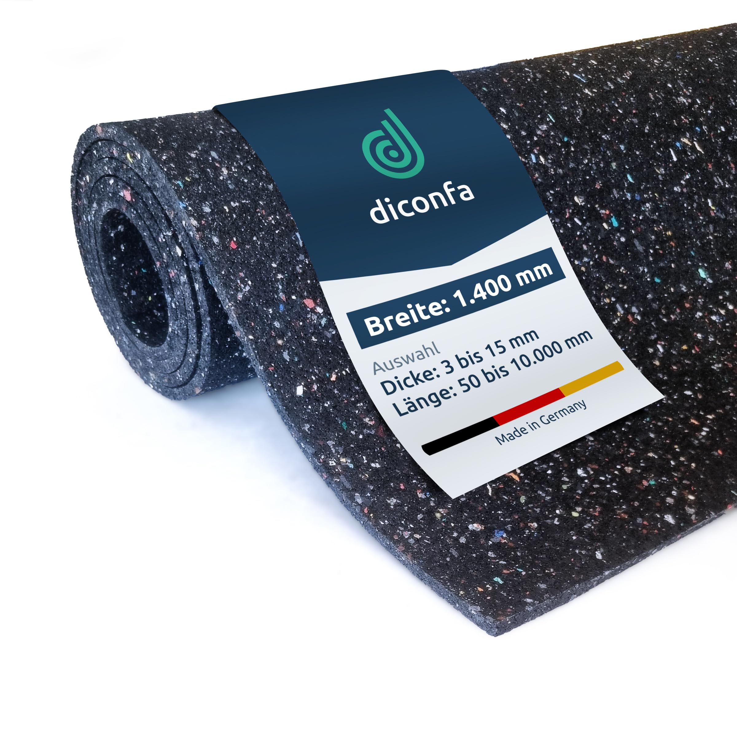 diconfa tappetino protettivo per cantieri 1400mm 140cm 1,4m LARGO - SPESSORE fino a 20 mm + LUNGHEZZA fino a 10 m SELEZIONE - 1450mm 145cm 1,45m // 6mm tappetini in gomma in granuli antiscivolo