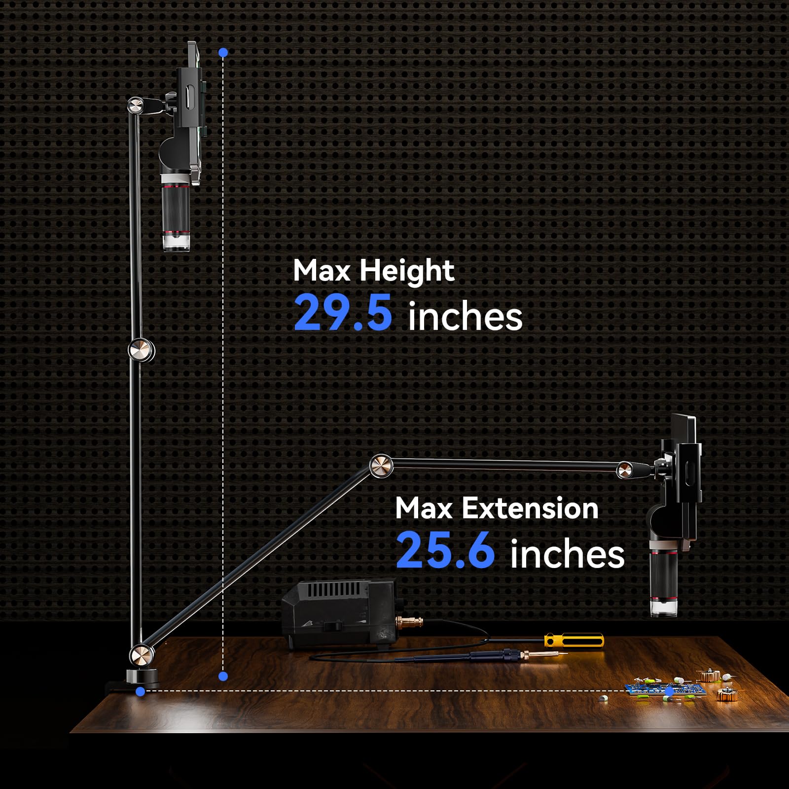 Snapklik.com : TOMLOV Flexible Arm Digital Microscope Stand AM03 ...