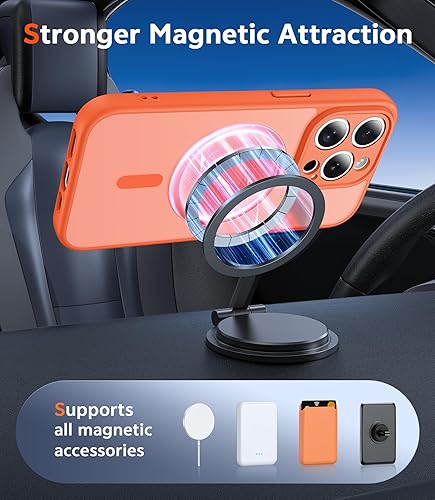 Miniatura 252 de Fntcase Funda para iPhone 15 Plus y 14 Plus de 6.7 pulgadas, magnética, a prueba de golpes de grado militar, antiamarilleo, delgada, protectora