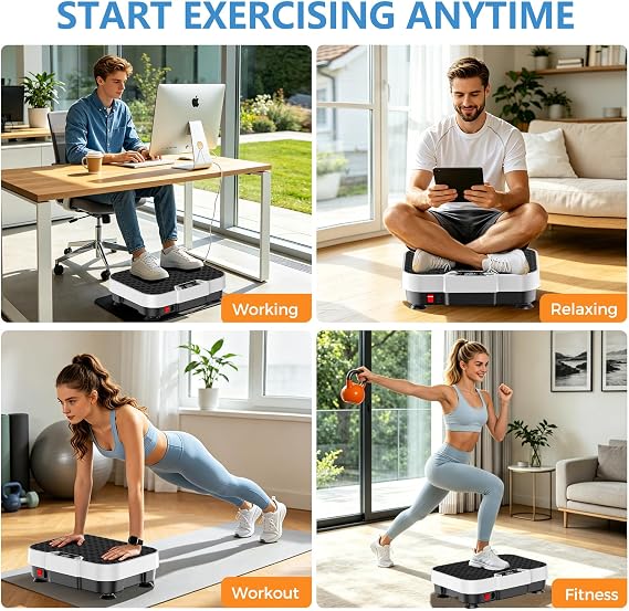 Vibration Plate Exercise Machine ,250 Levels Vibrating Plate