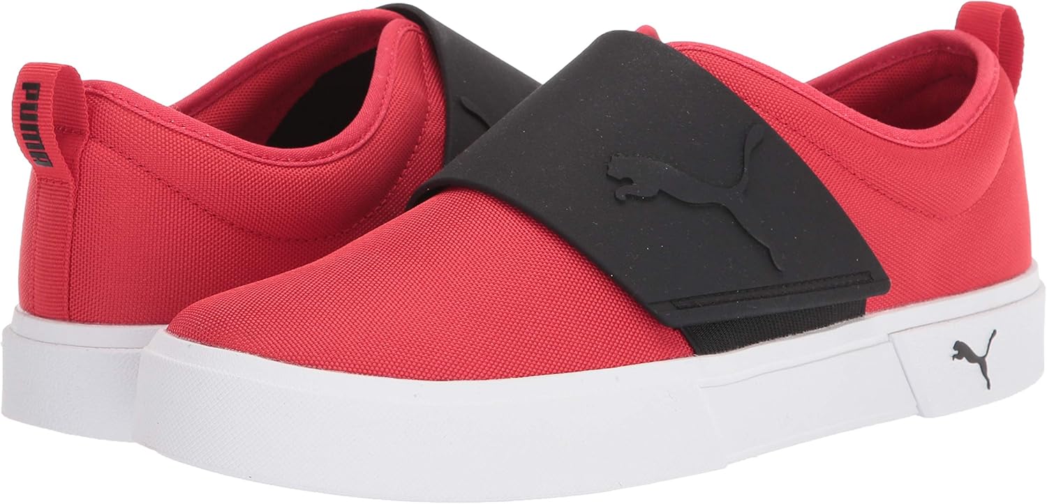 PUMA Men's El Rey II Slip On Sneaker, High Risk Red-Black, 7
