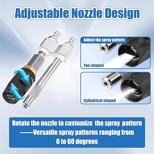 Miniatura 7 de JOEJET Puntas de boquilla para lavadora a presión, cambio rápido 6 en 1, boquilla ajustable para lavadora a presión con conexión rápida de 14