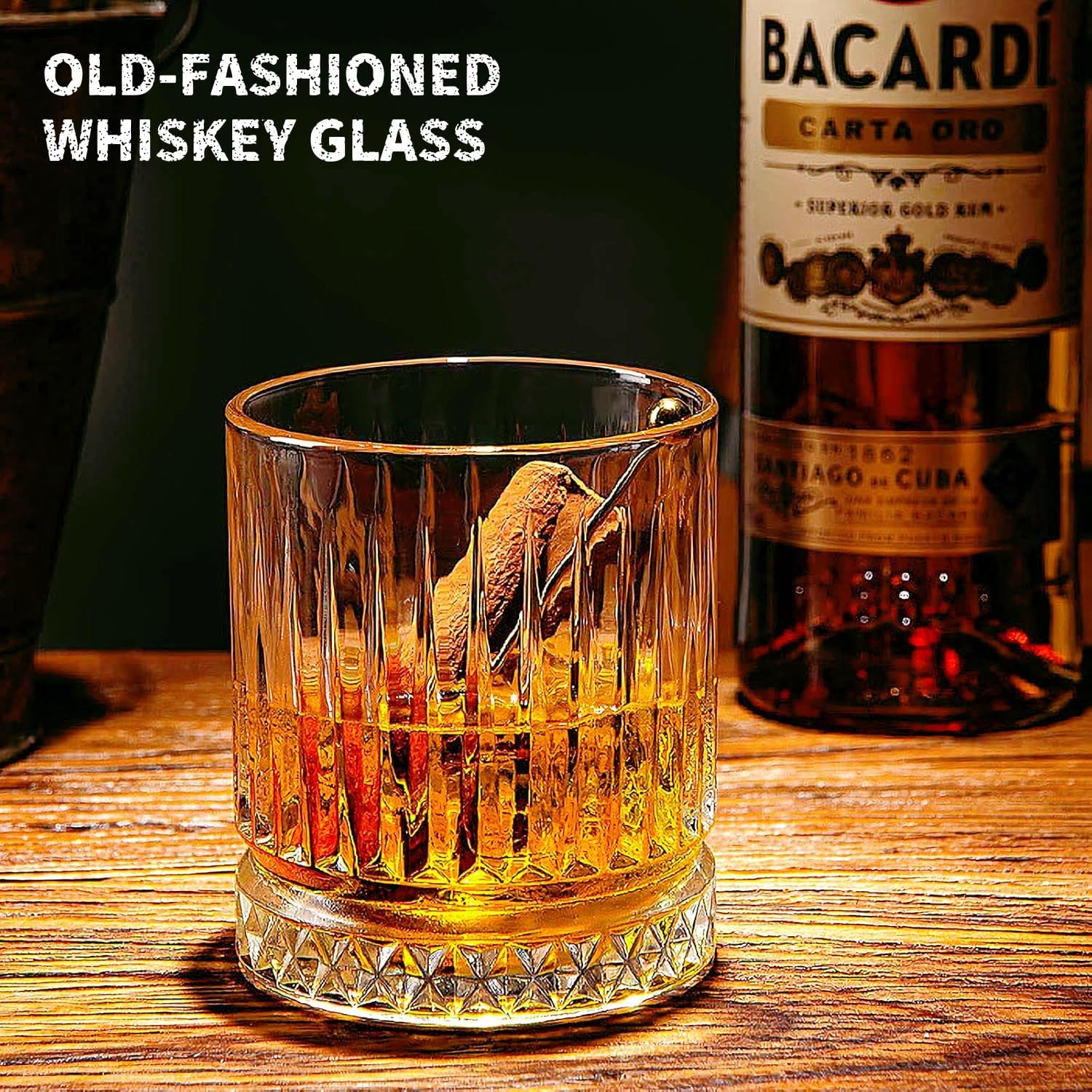 Whiskey Glasses Gift Set – 2 Old Fashioned Glasses with 6 Stainless Steel Football Whiskey Stones, Premium Barware Set, Unique Gift Ideas for Men Him Dad Husband Sports Fan - Image 3